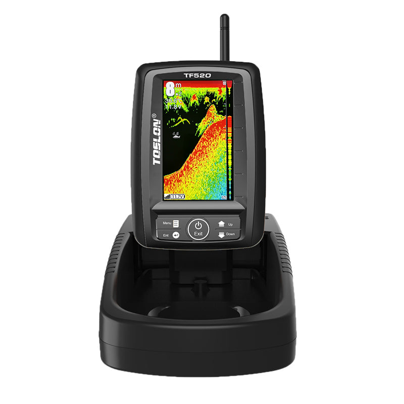 small boat fish finders RED - Saltwater Bait Boat Including Fish Finder (Toslon TF520)