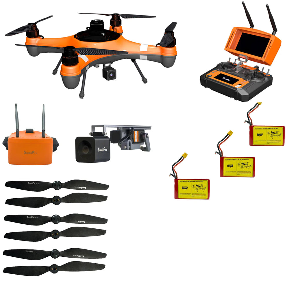 Swellpro Waterproof Fishing Drone FD1 Fisherman Baitdrop Bundle